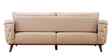 Veronica Suede Fabric 3 Seater Sofa In Beige Color Veronica Suede Fabric 3 Seater Sofa In Beige Color