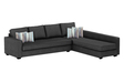 Vestino 5 Seater Fabric RHS L Shaped Sofa in Grey Colourby CasaStyle