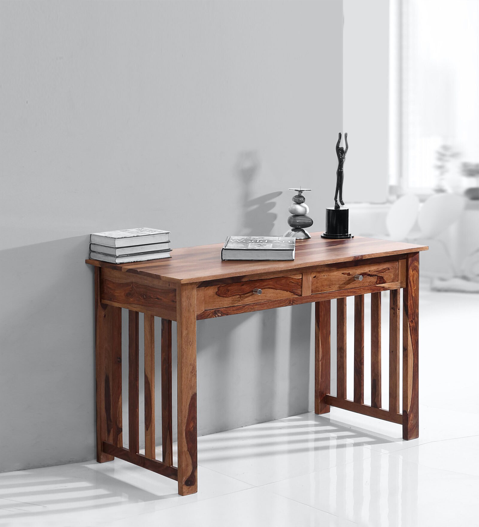 Veda New Study Table In Walnut Colour