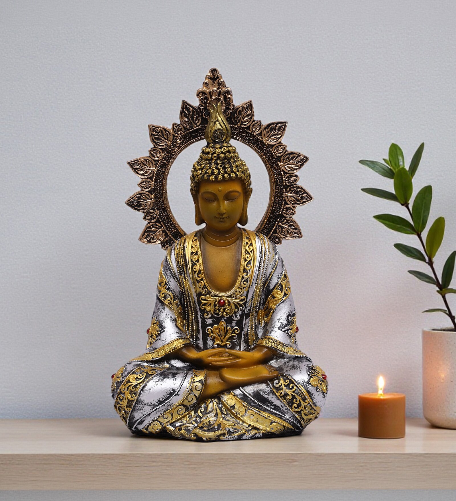 Brown Small Chakkra Buddha Idol