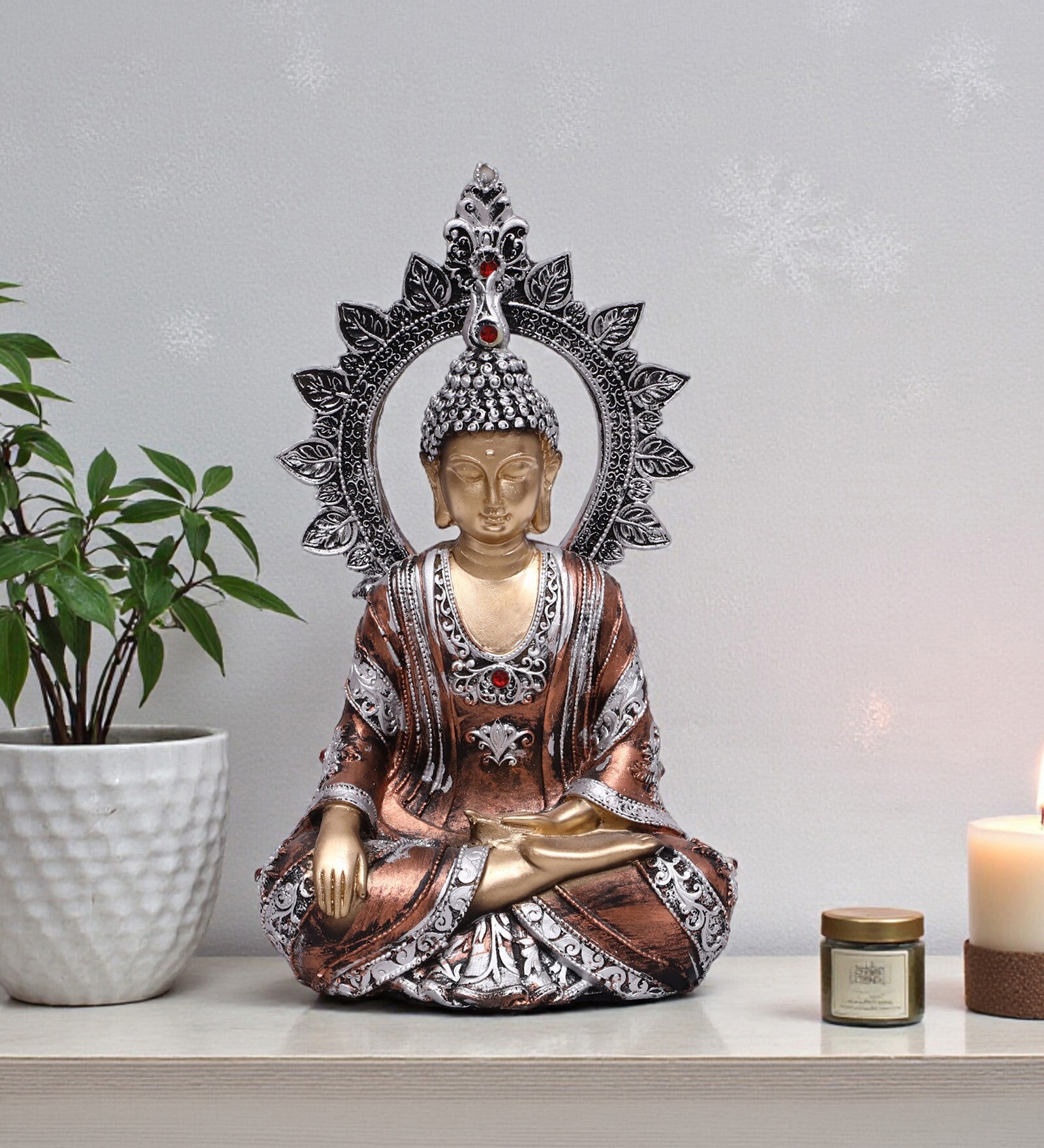 Golden Large Chakkra Buddha Idol