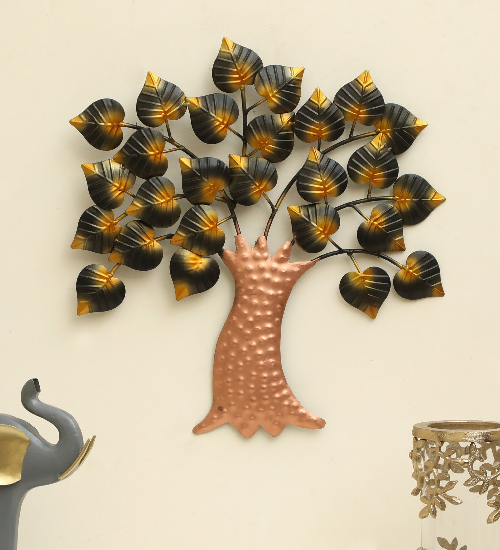 Anju Iron Multicolour Metal Wall Art