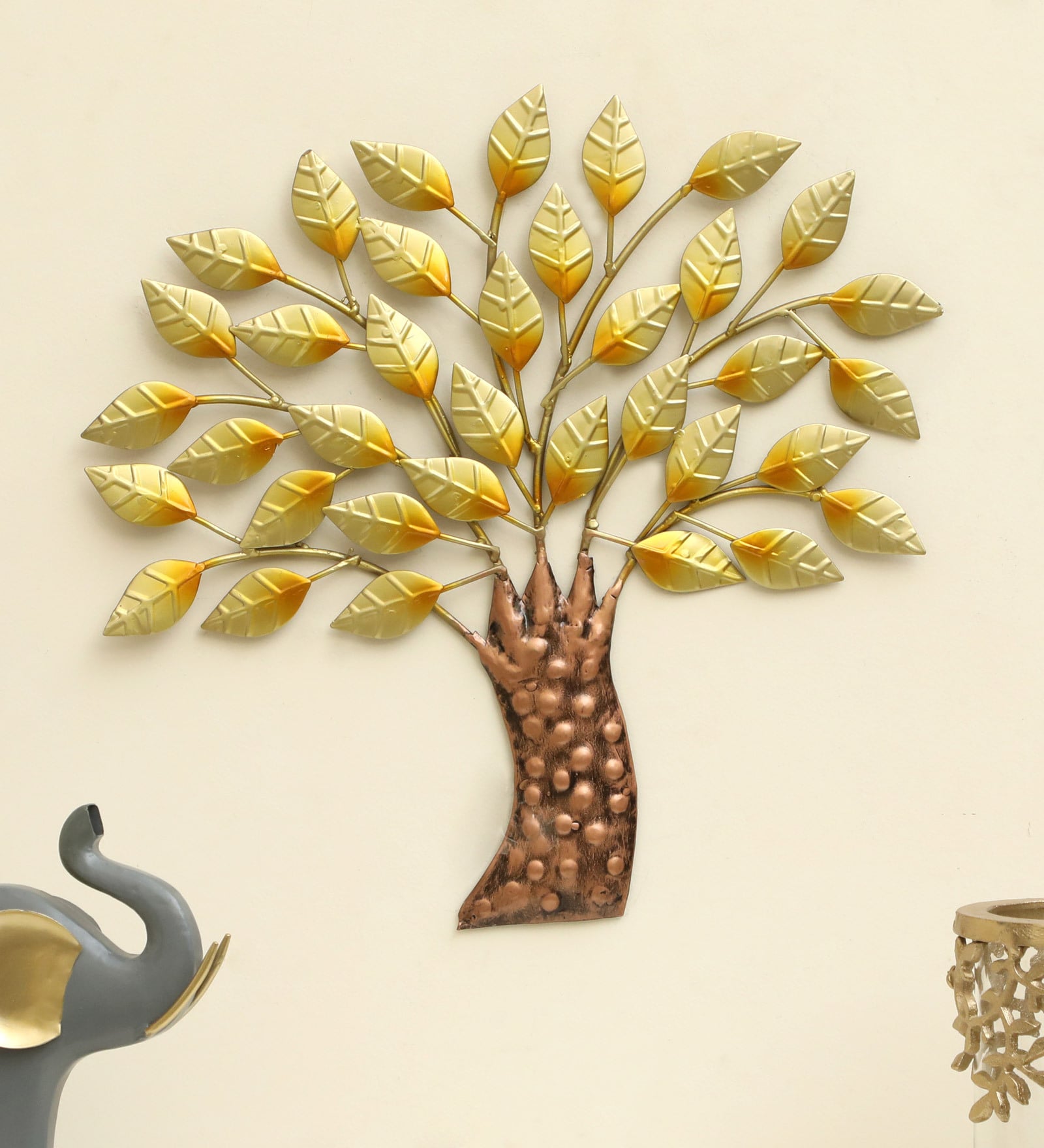 Ava Iron Multicolour Metal Wall Art