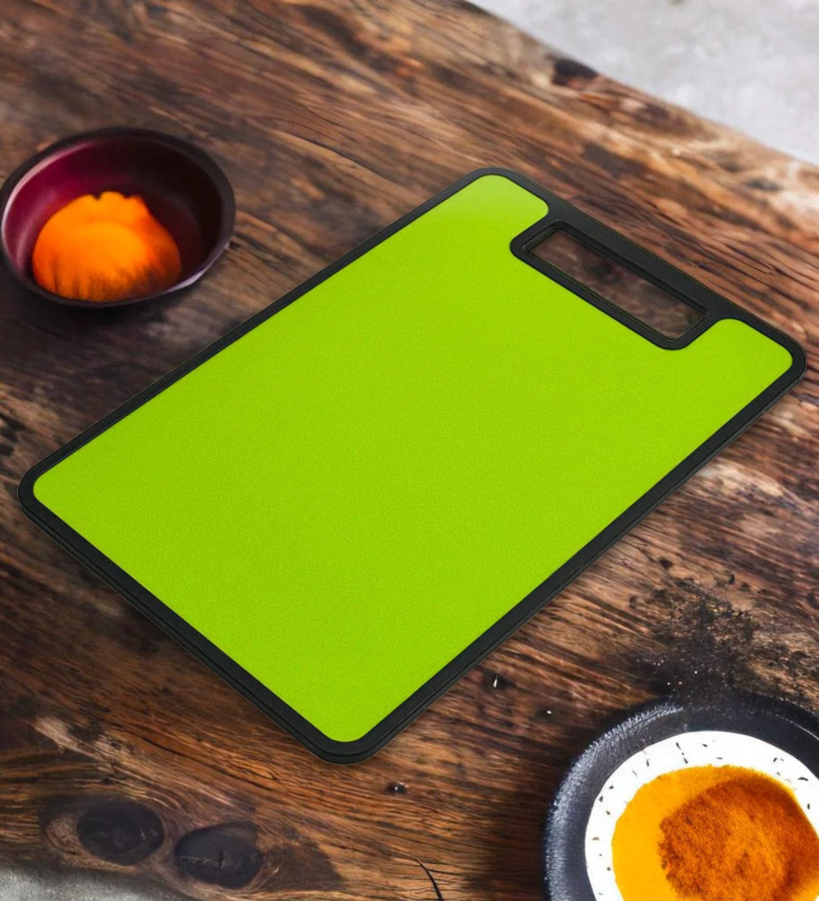 Vegetables and Fruits Cutting Plastic Chopping Board (Green) Vegetables and Fruits Cutting Plastic Chopping Board (Green)