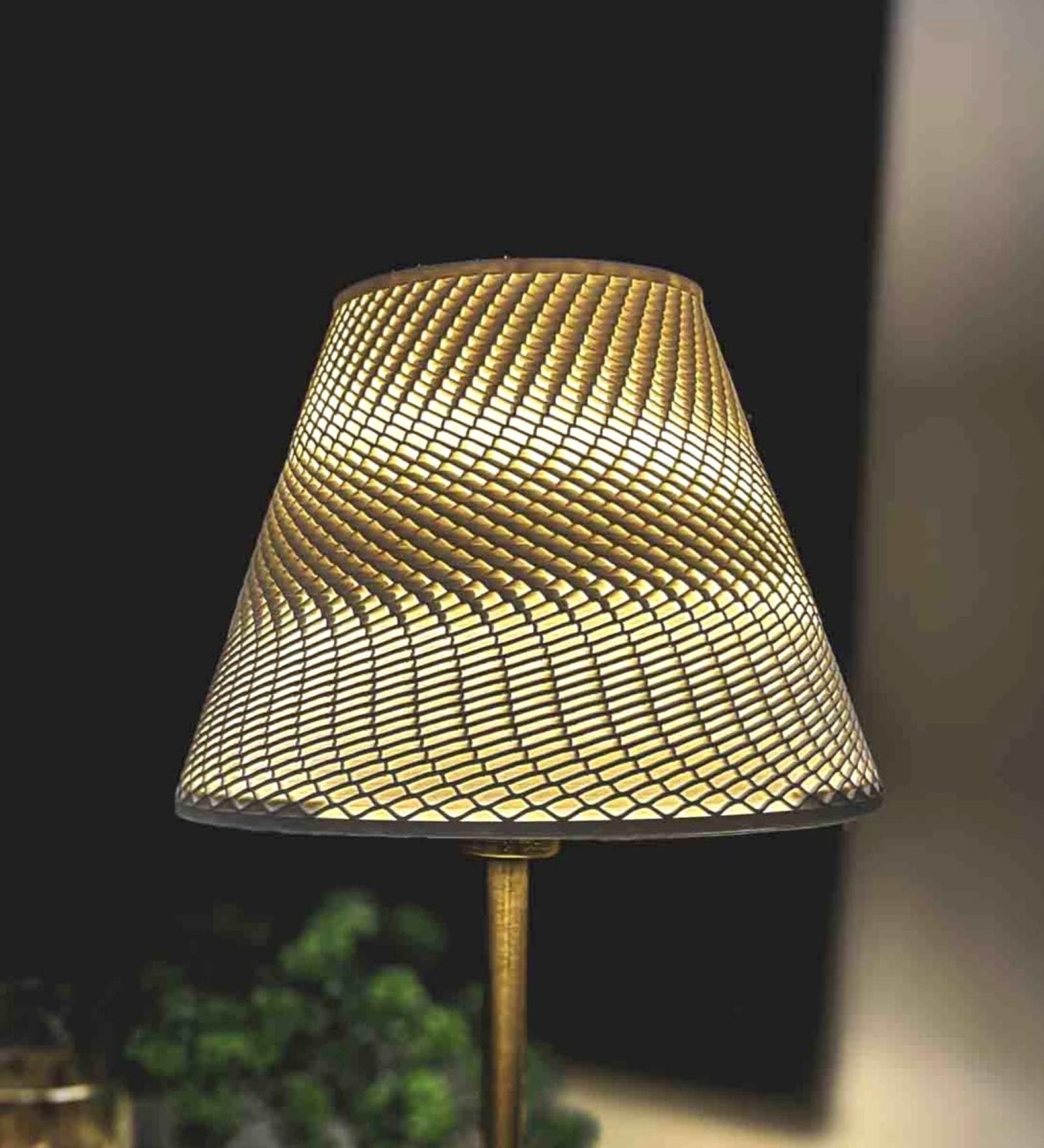 Beige Veil Polymer Lamp Shade