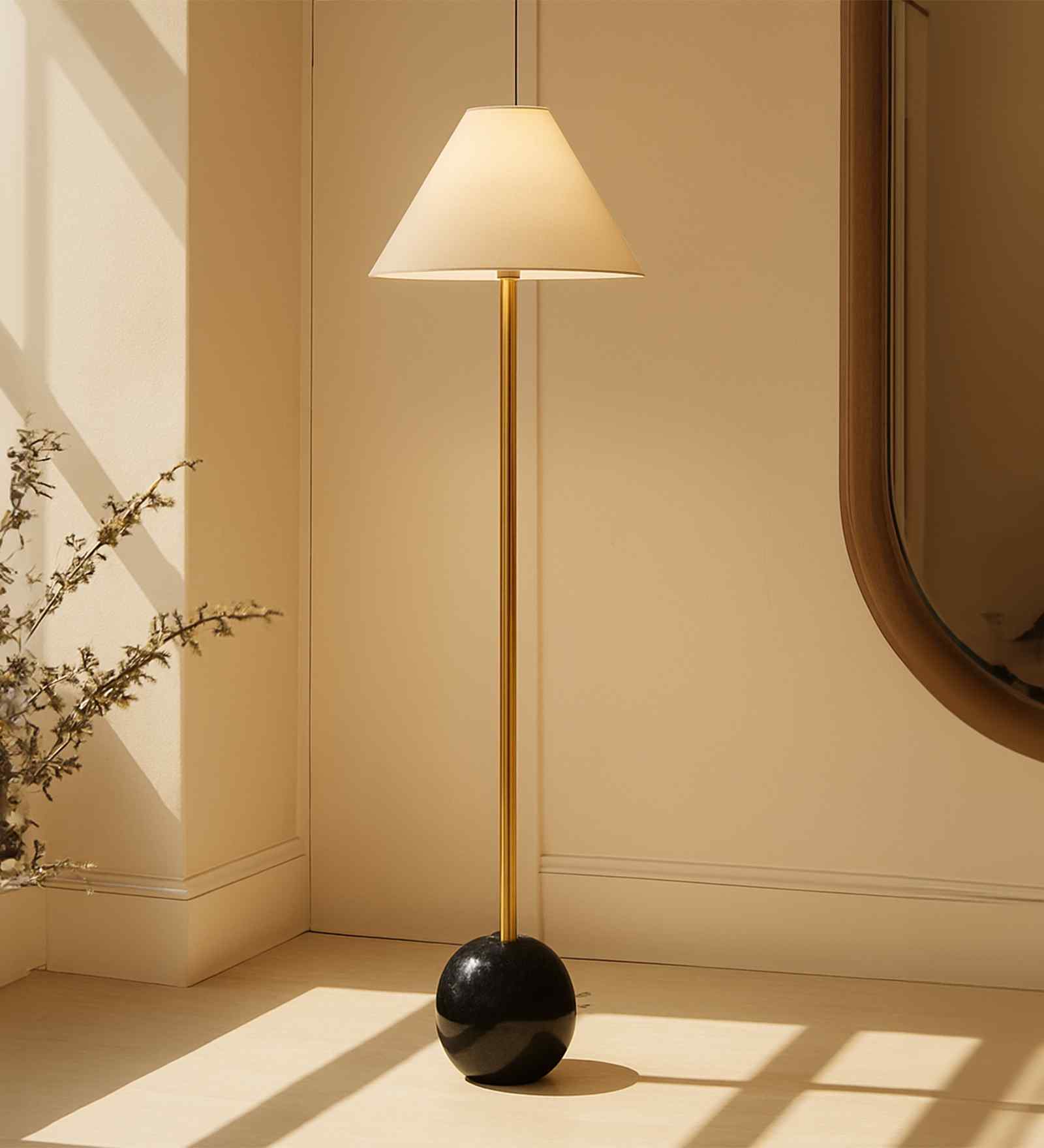 Velar Floor Lamp Marble