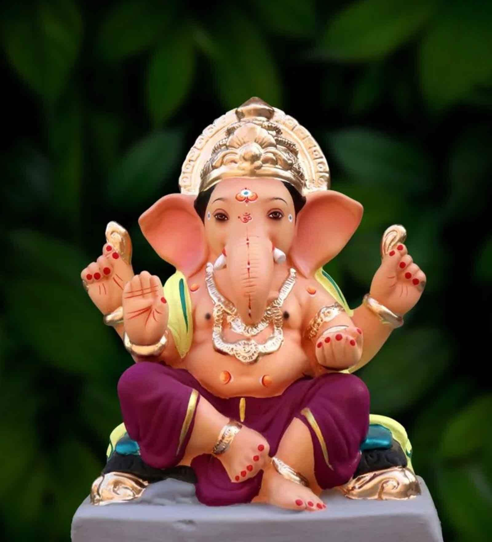 Buy Velling Multicolour Clay 12 Inches Eco Friendly Ganesh Murti at 17% ...