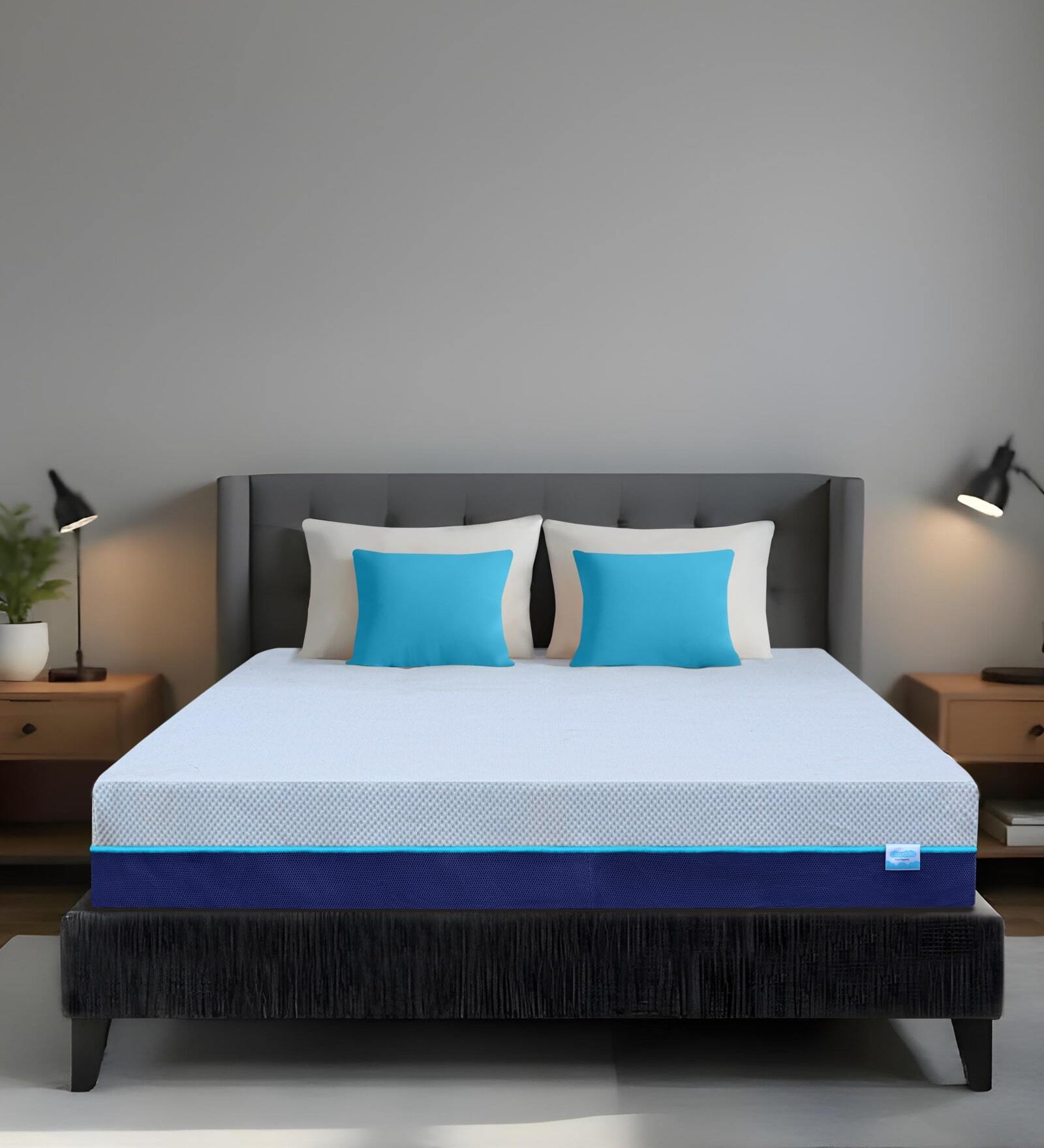 Vellora Dual Comfort Orthopedic 6 Inches HR Foam Queen Size Mattress With Removable Zipper Cover