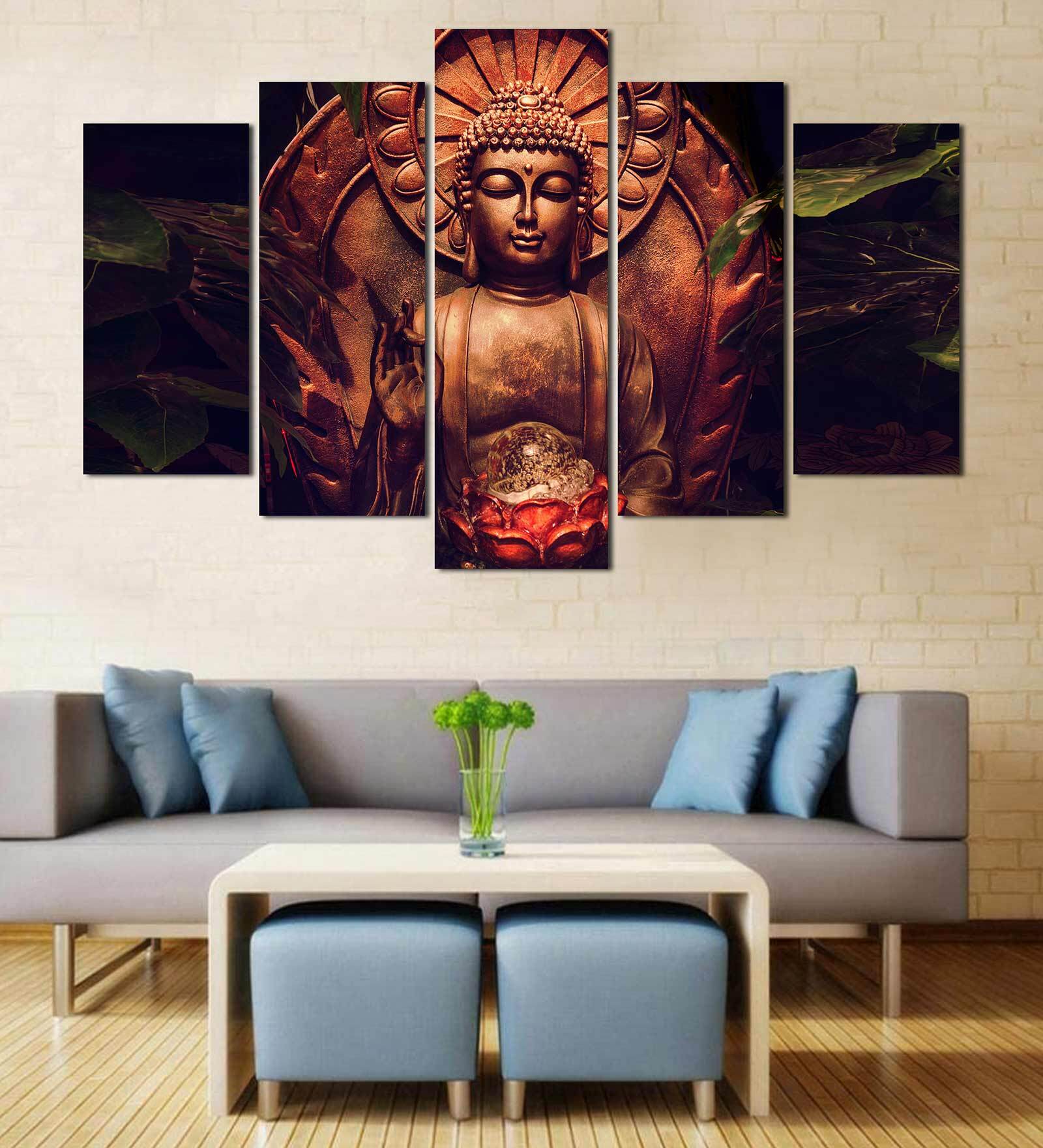 Klay Craft Multicolour MDF Spiritual Art Panel Set of 5