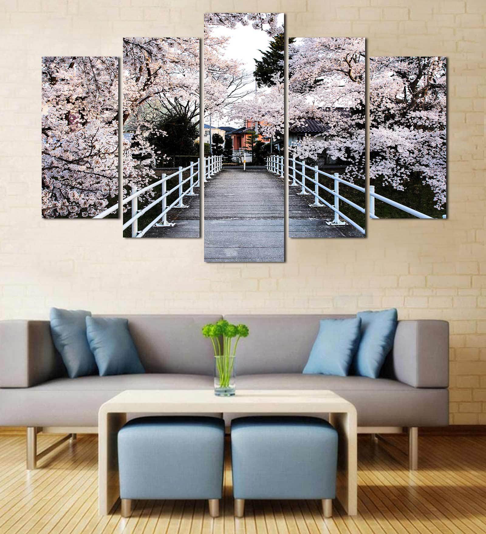 The Classic Starts Multicolour MDF Landscape Art Panel Set of 5