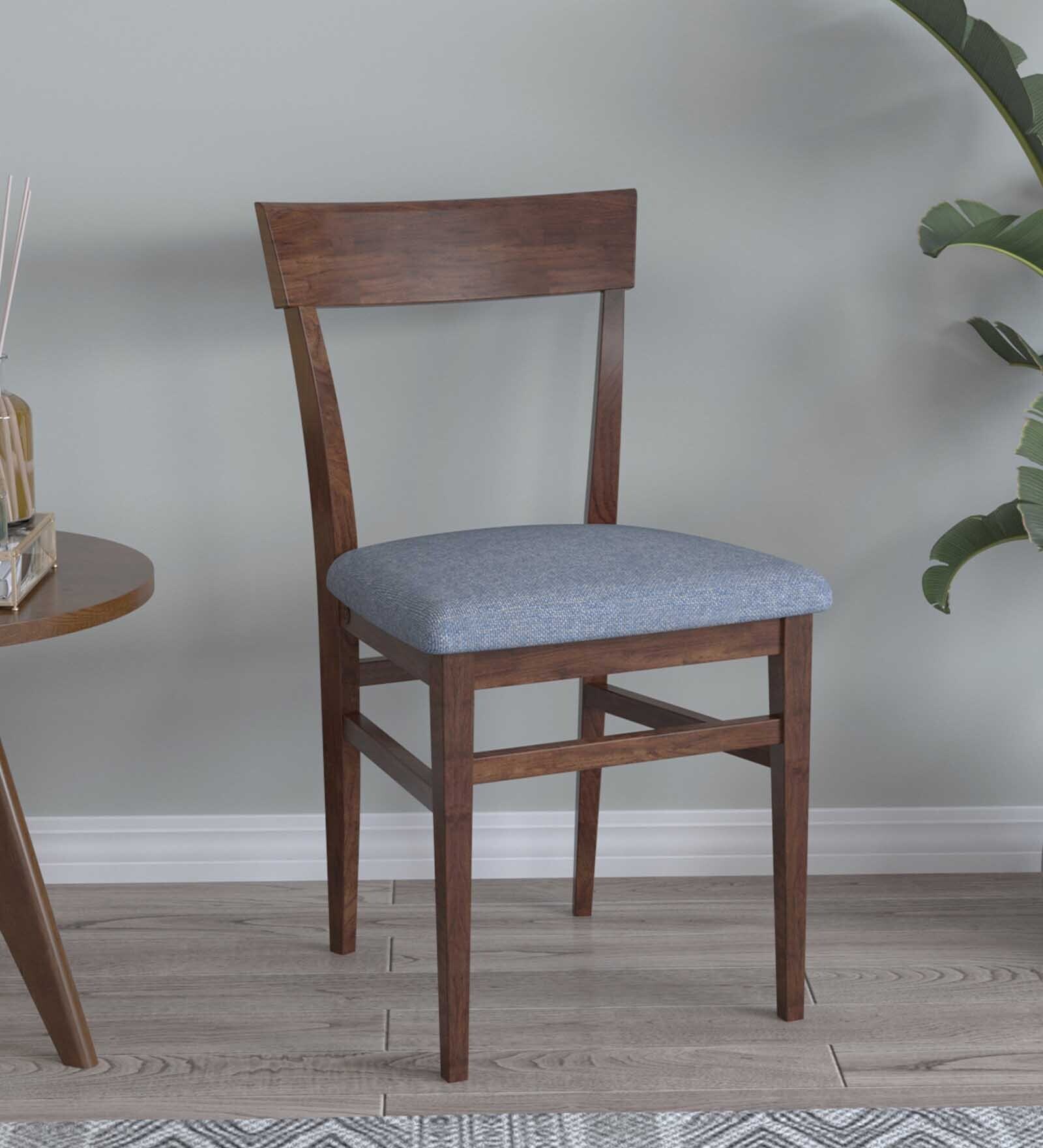Buy Venezia Solid Wood Dining Chair in Light Blue Colour Set of 2 at 26 ...