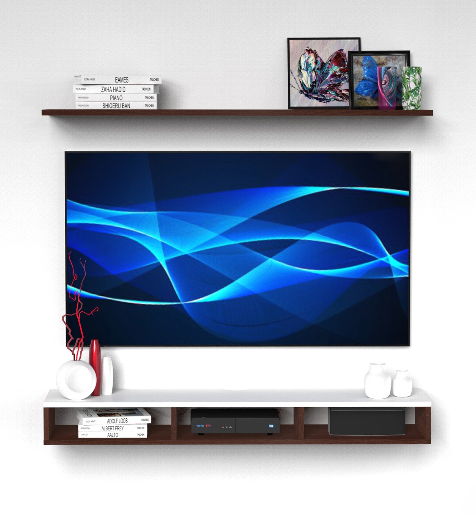 Venus TV Unit in Wenge & White Finish for TVs up to 40"