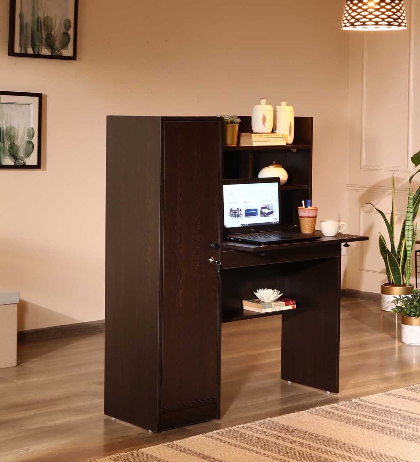 Venys Hutch Desk in Wenge Finish