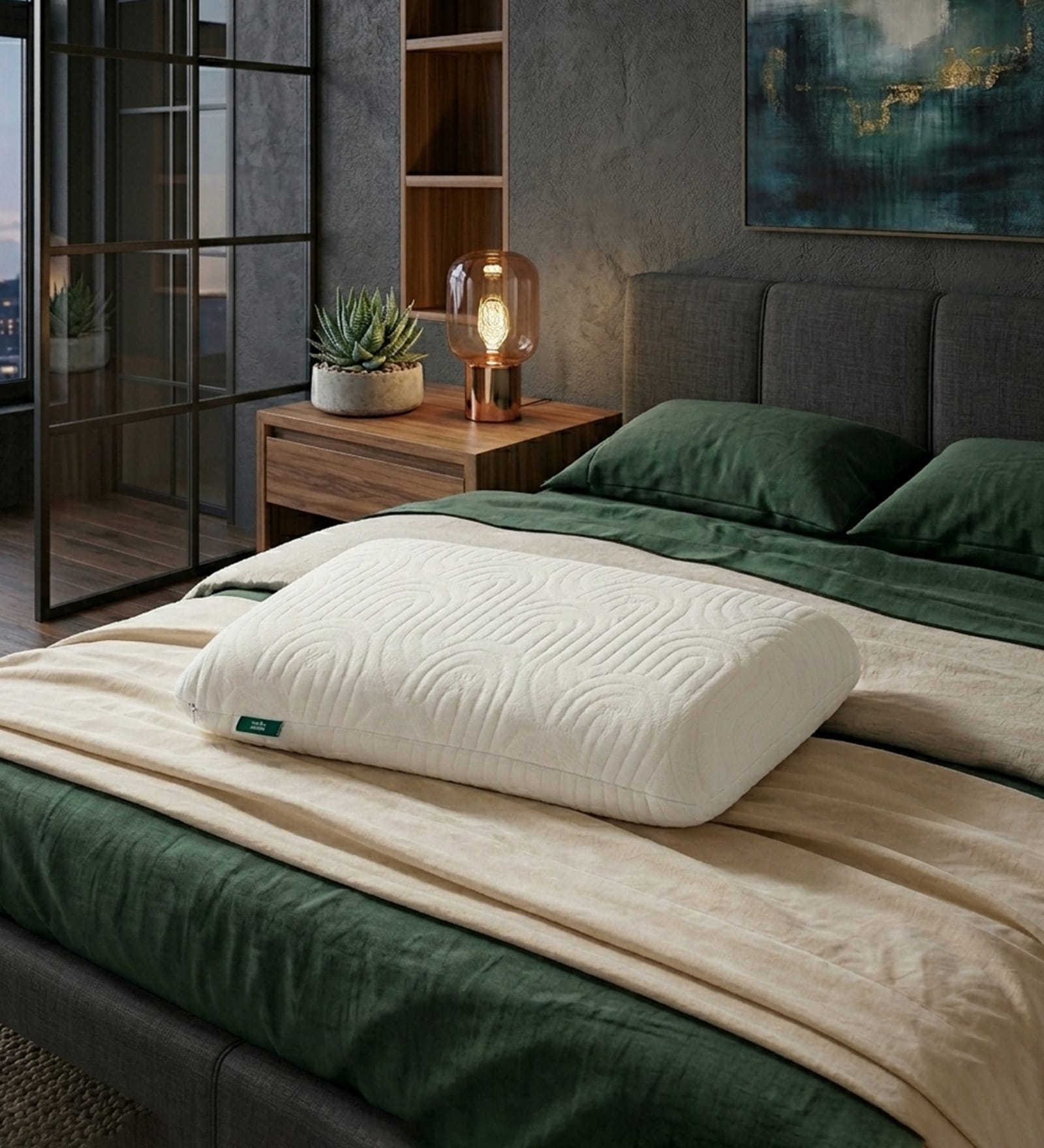 Verbena Pain Relief (24 X 16) Cooling Gel Memory Foam Sleeping Pillow