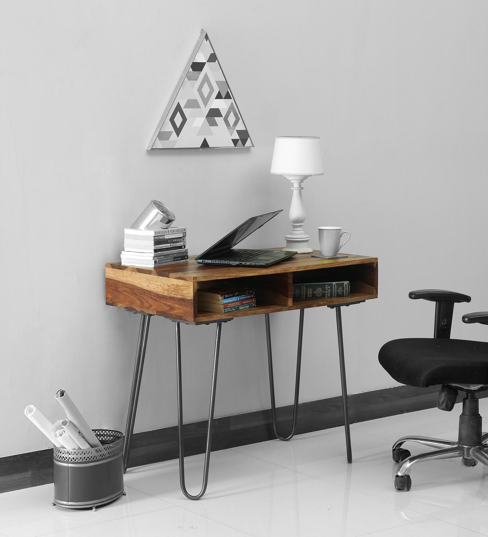 Buy Verkko Sheesham Wood Study Table Rustic Teak at 25% OFF by ...