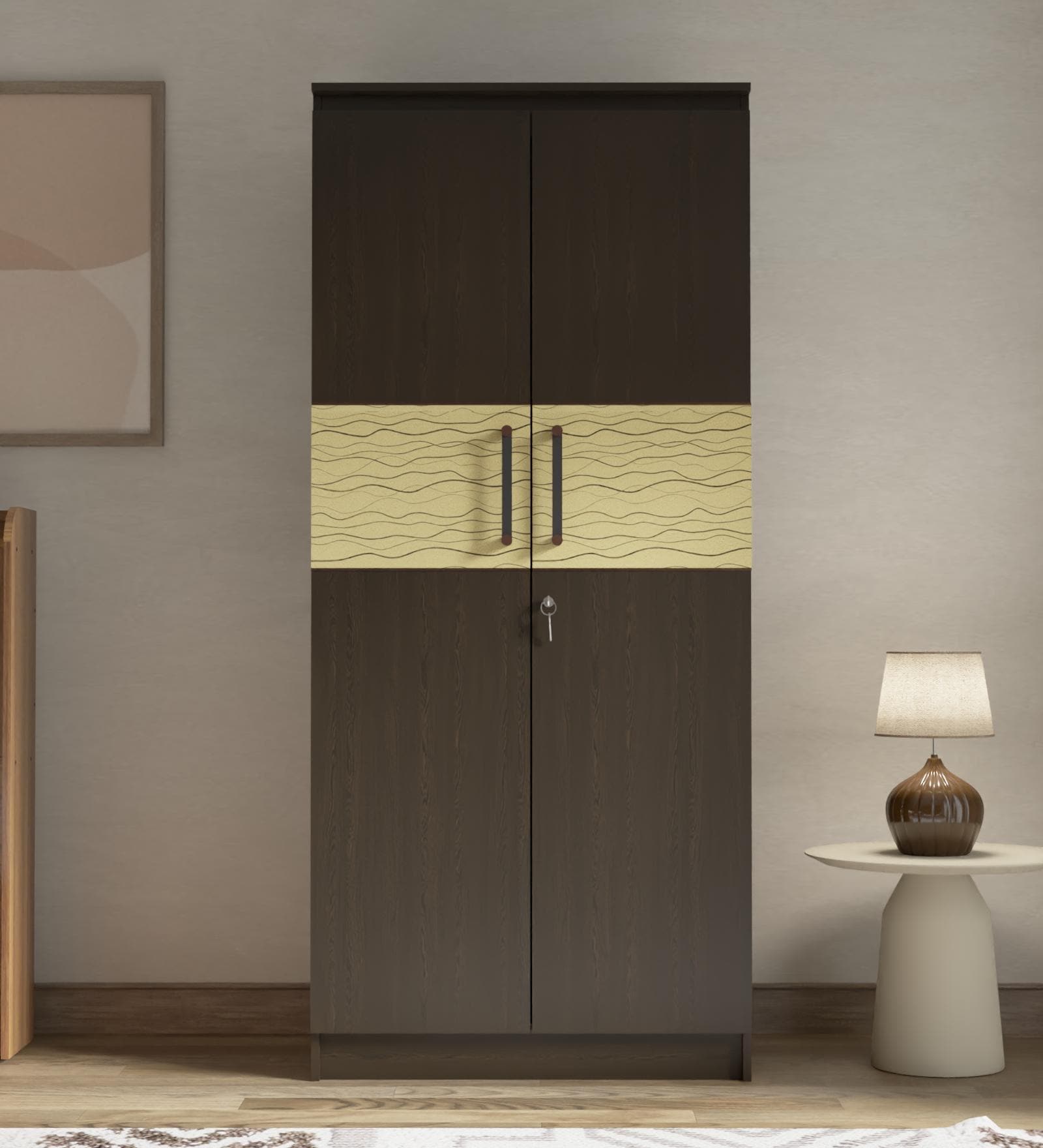 Vero 2 Door Wardrobe In Wenge Teak Finish