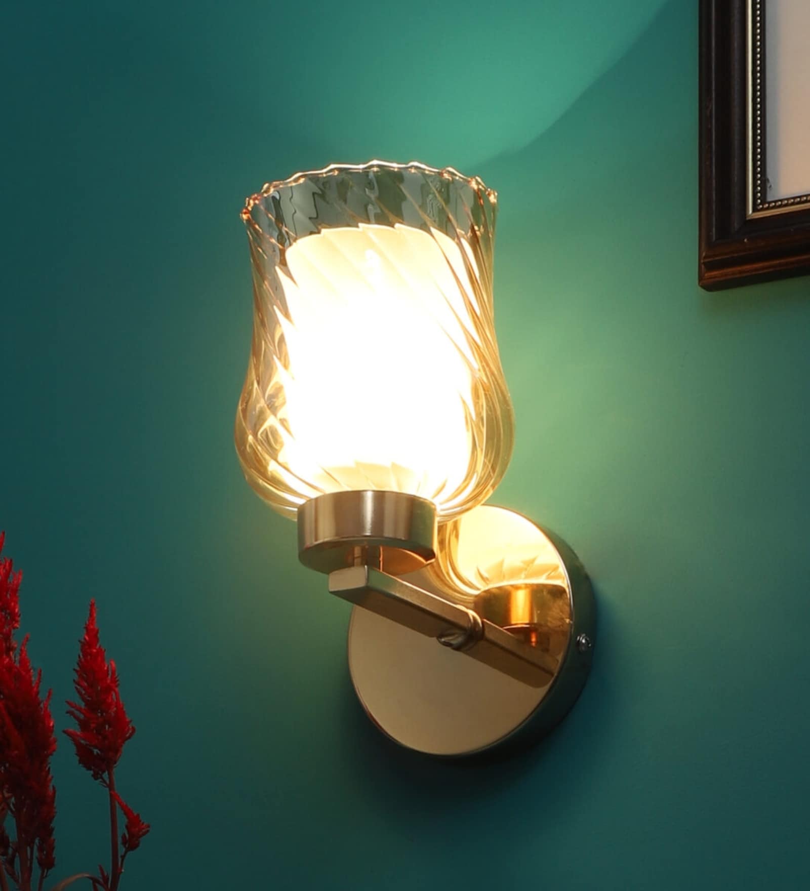 Verona Gold & Mild Steel Wall Light