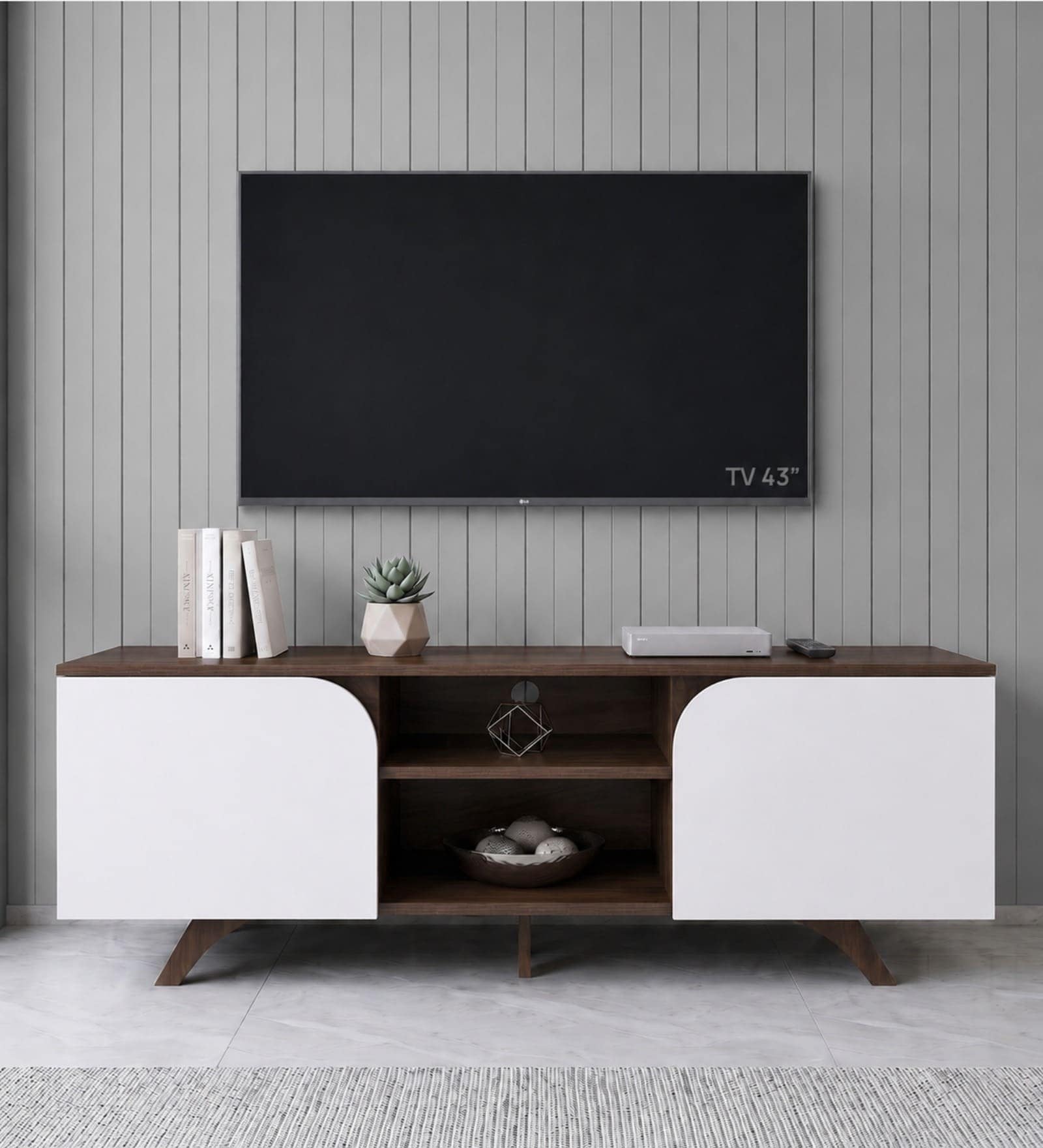 Verona TV Unit in White Finish