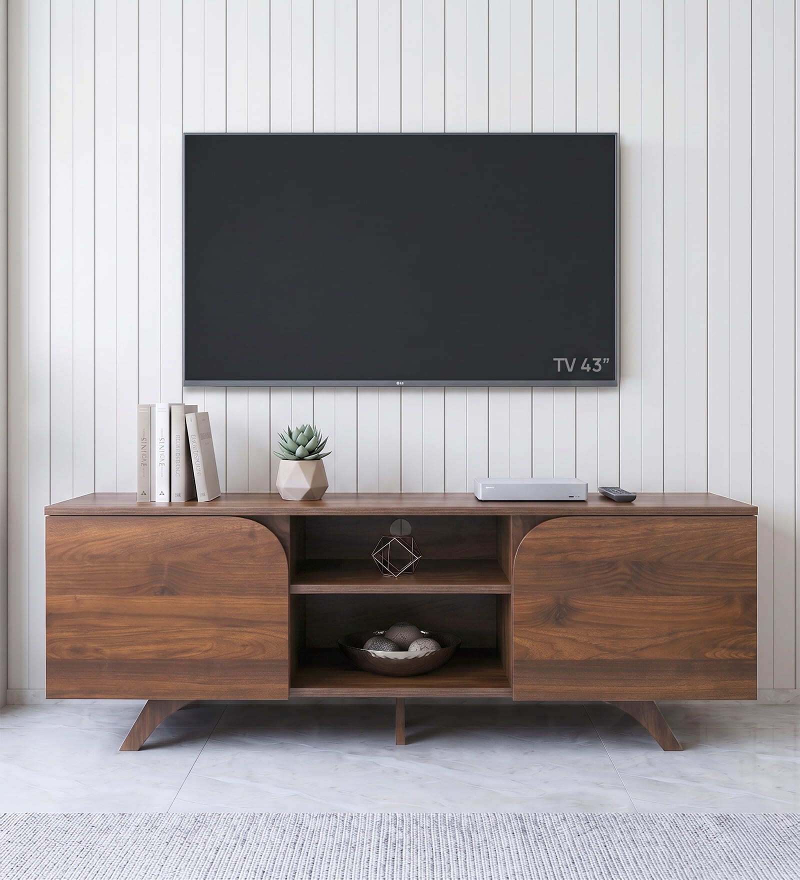 Verona TV Unit in Walnut finish