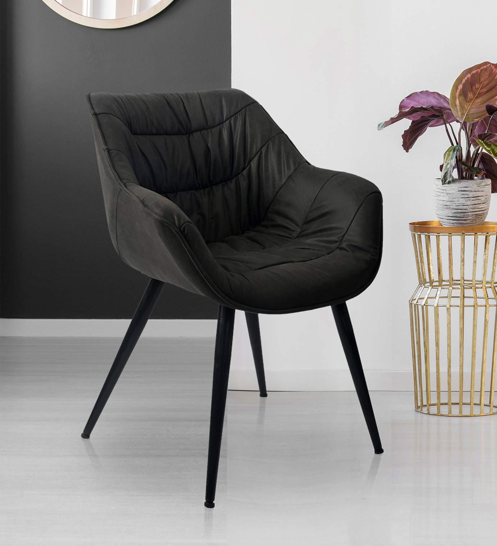 Buy Versace Accent Chair in Charcoal Colour at 48 OFF by home Pepperfry