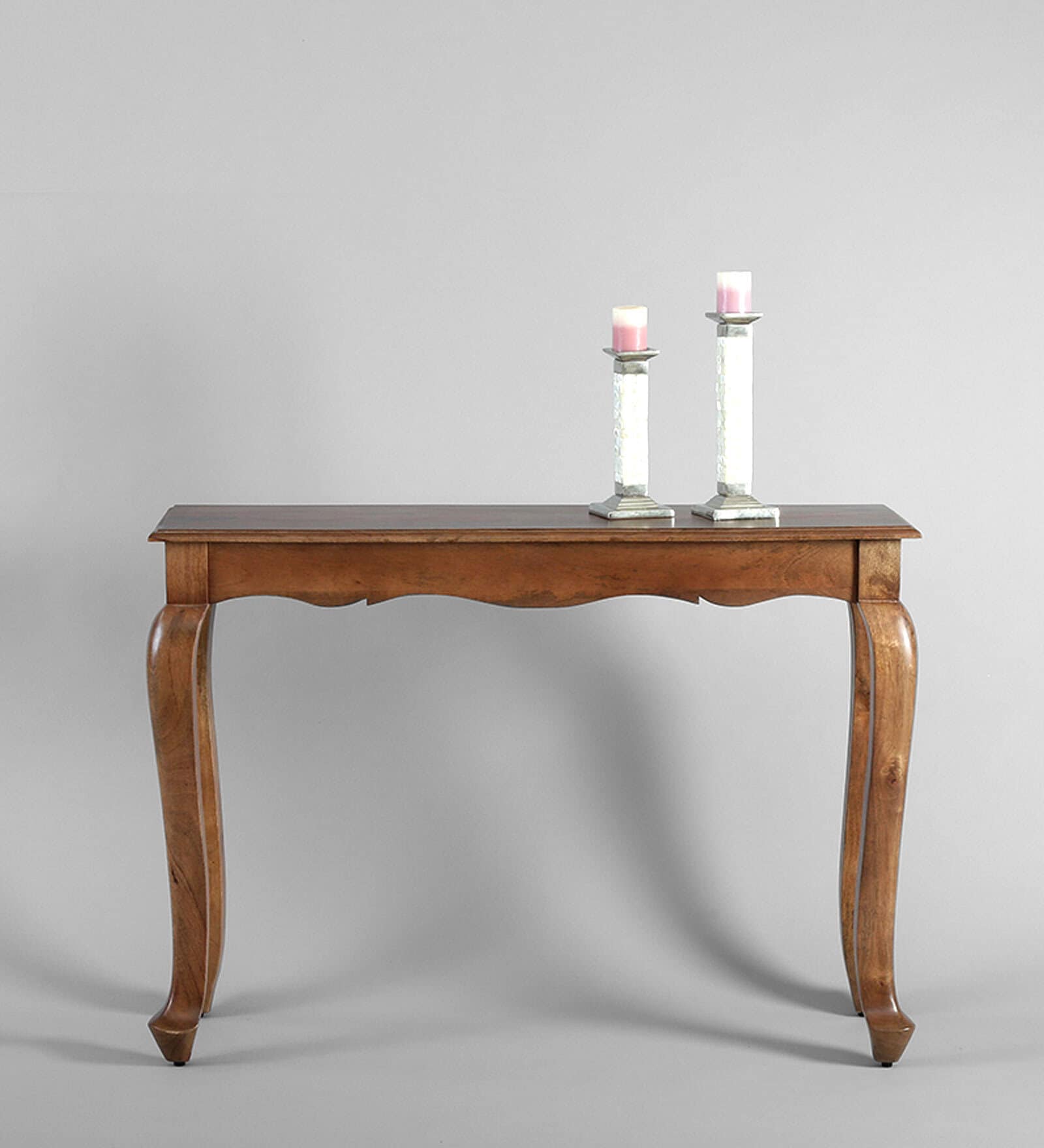 Versaille Solid Wood Console Table In Tubbaq Finish