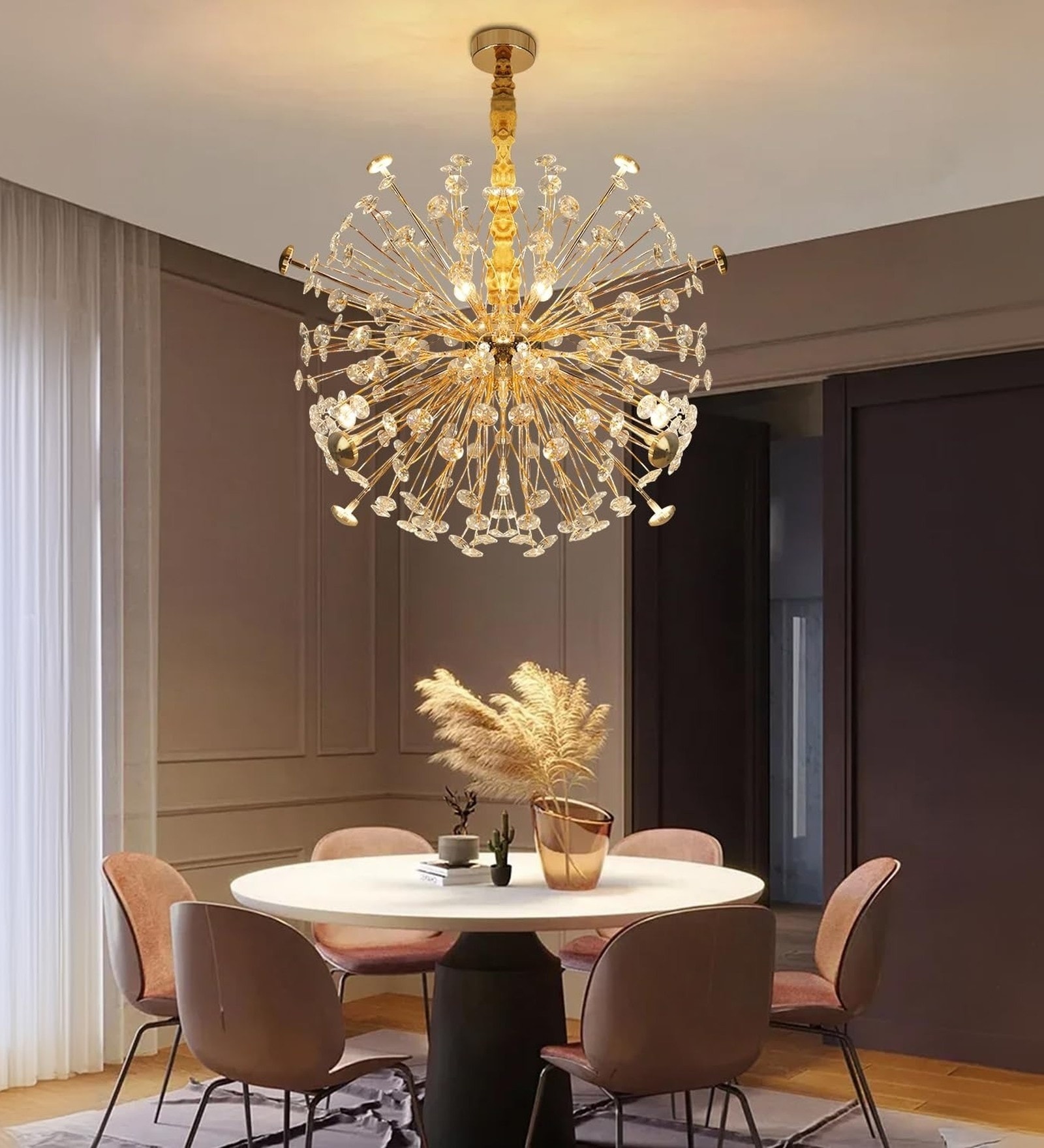 Versailles Crystal Gold LED Chandelier 600MM Tri-Color
