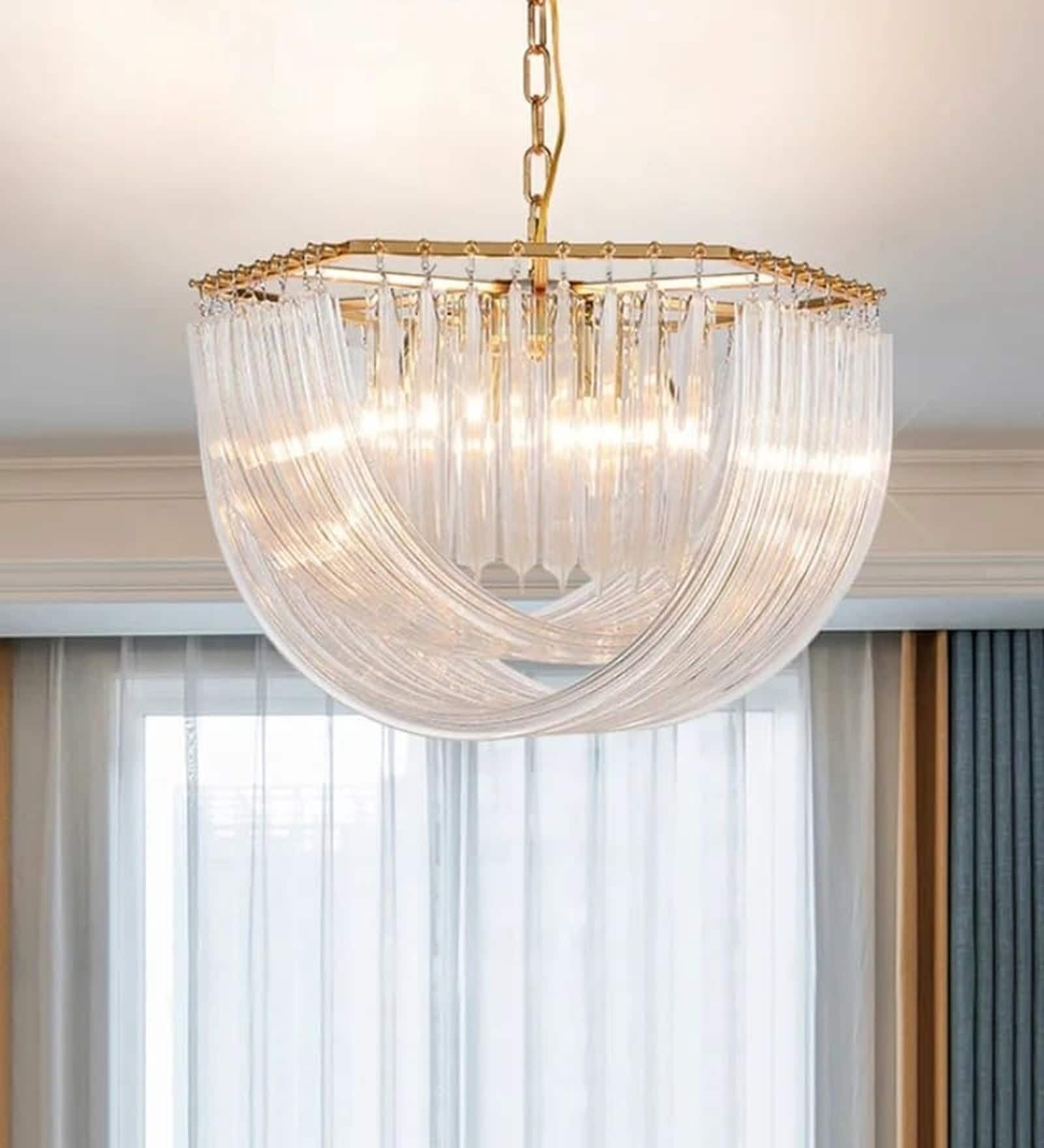 Versailles Halo Gold Iron & Glass Chandelier 600MM
