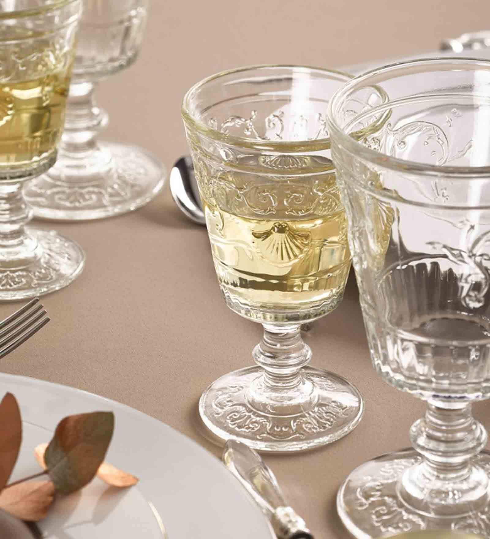 Versailles Transparent Glass ( Set of 6 ) Wine Glass