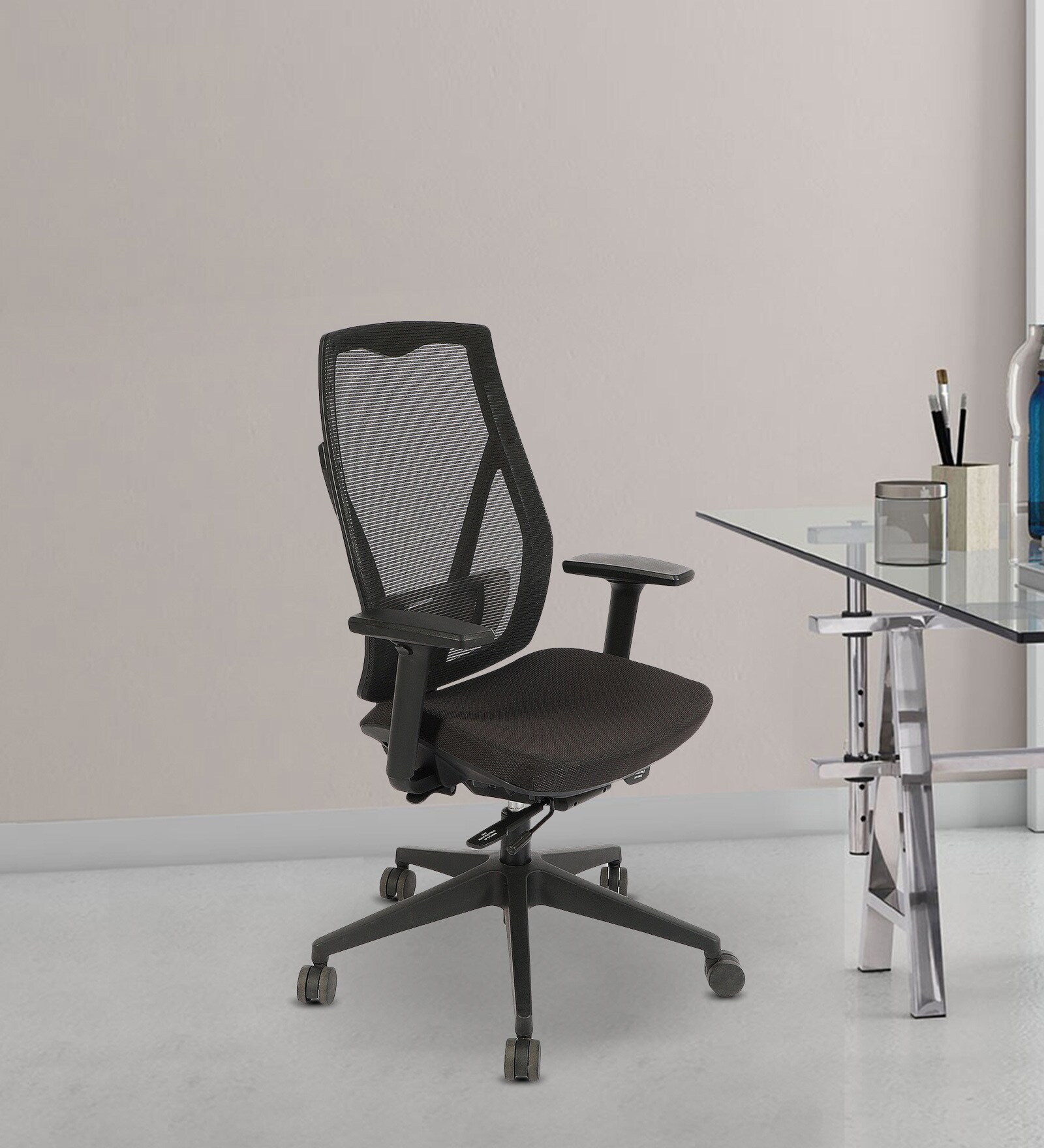 Verta Breathable Mesh MB Ergonomic Chair in Black Colour Verta Breathable Mesh MB Ergonomic Chair in Black Colour