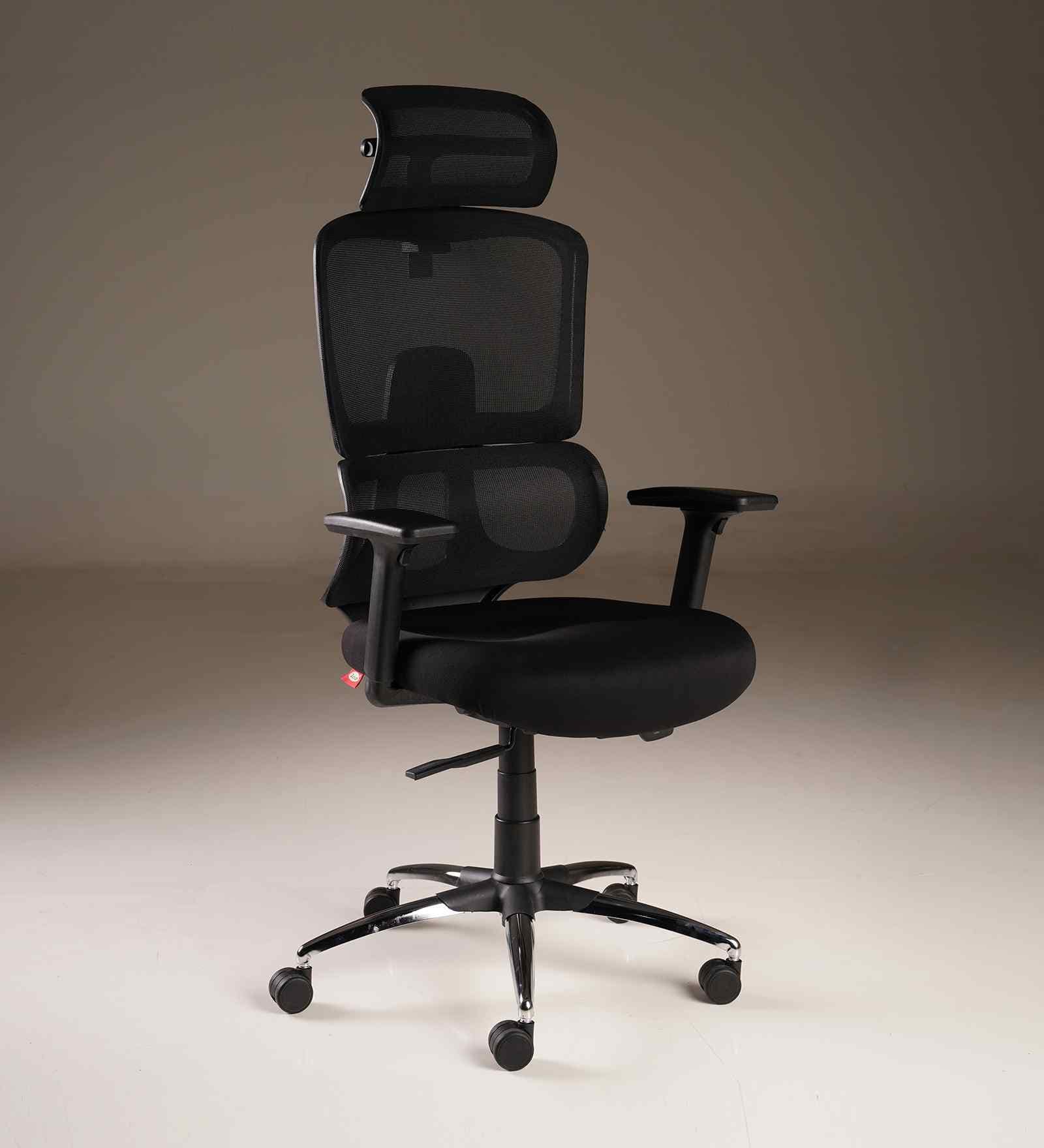 Vestra High Back Ergonomic Chair In Black Finish