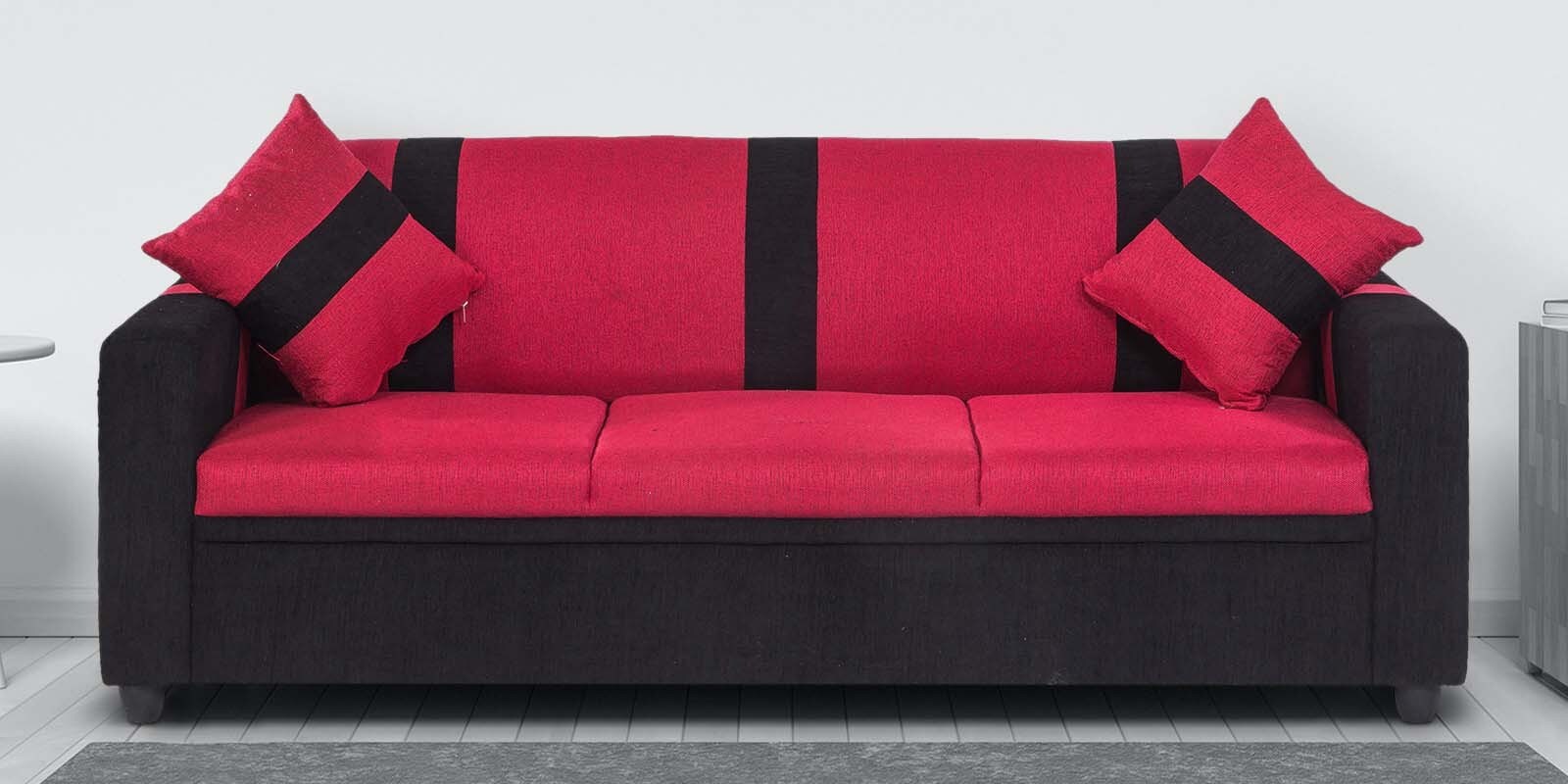 Ventura 3 Seater Sofa in Red Colour Ventura 3 Seater Sofa in Red Colour