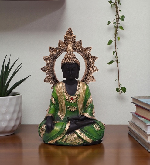 Green Small Chakkra Buddha Idol