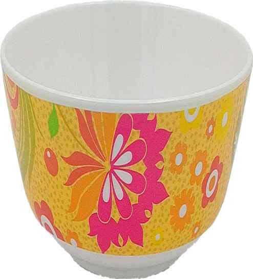 Veg Bowl Set - Batik (4.0") , Stain Free, Glazed Finish, Pure Melamine ,6 Nos.