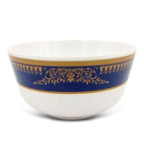 Veg Bowl Set - Blue Crown (4.0") , Stain Free, Glazed Finish, Pure Melamine ,6 Nos.