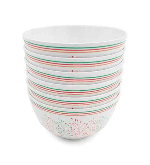 Veg Bowl Set - Rainbow (4.0") , Stain Free, Glazed Finish, Pure Melamine ,6 Nos.