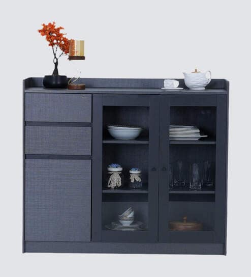 Tivoli Italian Cabinet In Gray Finish