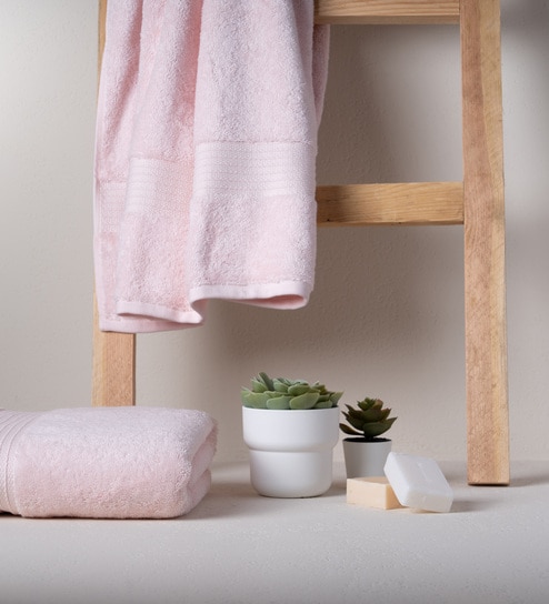 Velvet Rose 100% Organic Cotton Solid 650 GSM Bath Towel (1 Pc)
