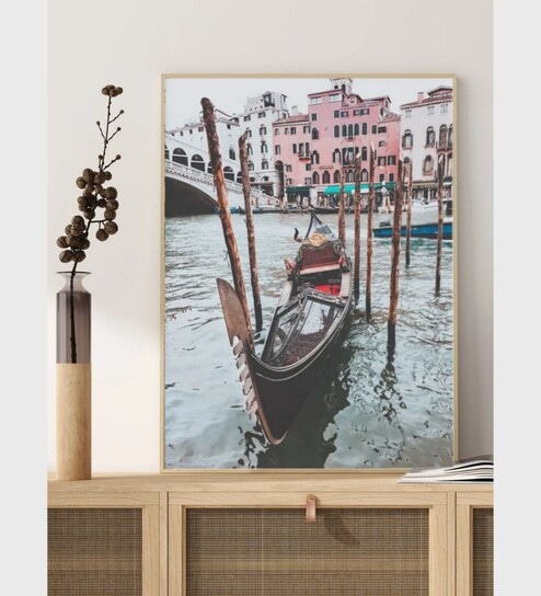 Venetian Gondola by the Rialto Bridge