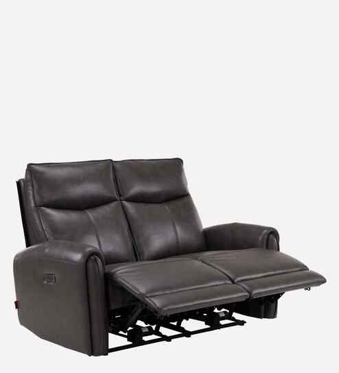Venezia Motorised 2 Seater Recliners In Grey Color
