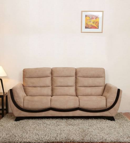 Venice 3 Seater Sofa in Dark Beige Colour