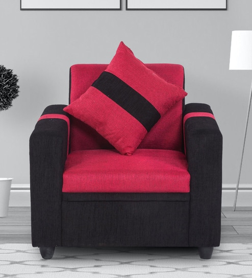 Ventura 1 Seater Sofa in Red Colour