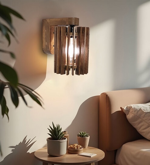 Ventus Brown Solid Wood Wall Sconces by Symplify-picture-9