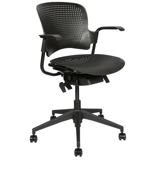 Venus Ergonomic Chair In Black Colour By Roots