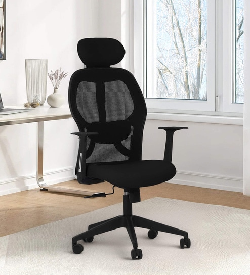 Venus Magic High Back Office Chair In Black Colour
