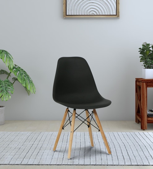 Venus Plastic Iconic Chair in Black Colour