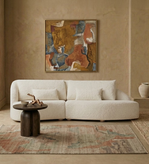 Verdant 3 Seater Sofa In Ivory Colour