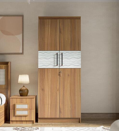 Vero 2 Door Wardrobe In Leon Teak Finish