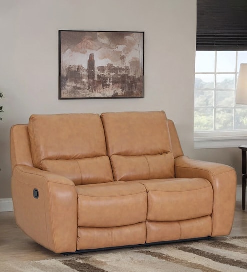 Verona Manual 2 Seater Recliner In Brown Color