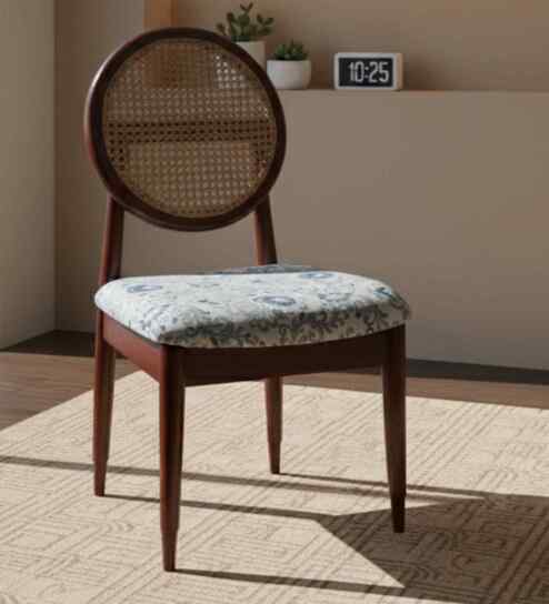 Verona Teak Wood Dining Chair In Brown Finish
