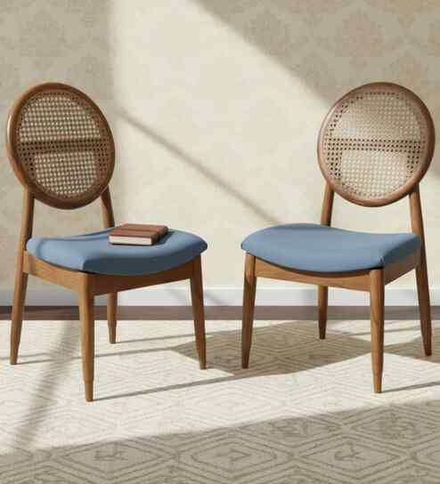 Verona Teak Wood Dining Chair In Teak Finish